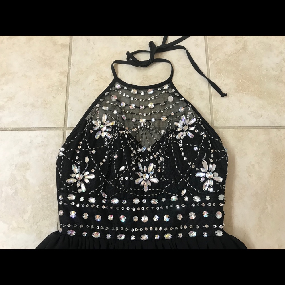New Crystal black dress- size 3